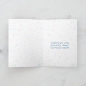 Danke, dass du da warst, als ich einen Freund brau Dankeskarte (Innenseite)