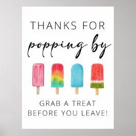 Danke, dass du das Geburtstagszeichen von Popping  Poster