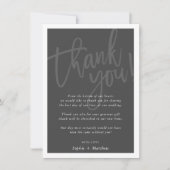 DANKE, DASS DU das Schriftzeichen dunkelgrau gestr Einladung (Vorderseite)