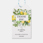 Danke, dass du das Zitronenschild für die Gastgesc Geschenkanhänger (Vorderseite)