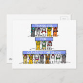 Danke, dass du den Schnee geräumt hast Postkarte (Vorne/Hinten)