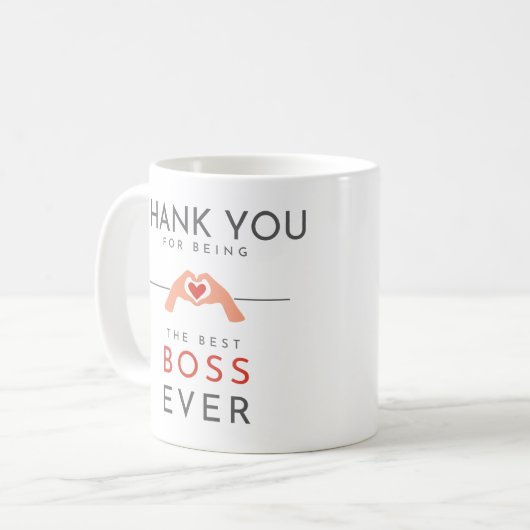 Danke, dass du der beste Boss aller Zeiten bist Kaffeetasse (Vorderseite Links)