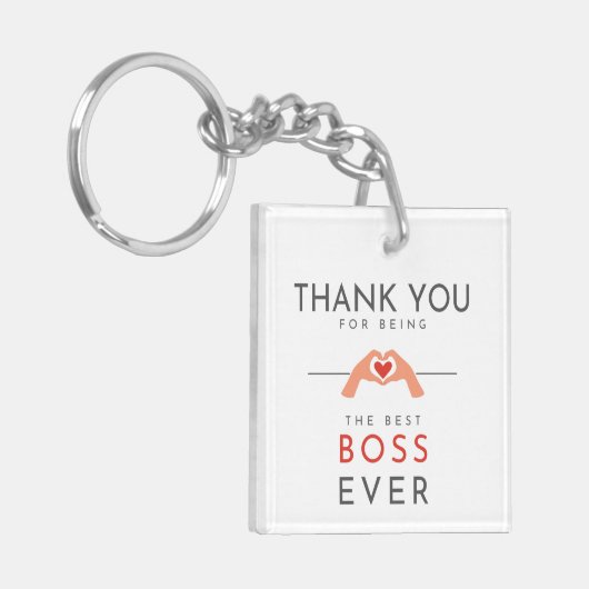 Danke, dass du der beste Boss aller Zeiten bist Schlüsselanhänger (Vorderseite links)