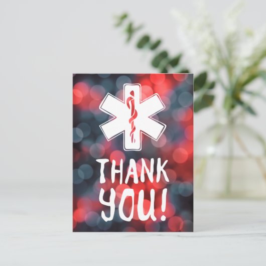 Danke, dass du der Lebensstern bist Postkarte (Stehend Vorderseite)