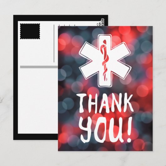 Danke, dass du der Lebensstern bist Postkarte (Vorne/Hinten)