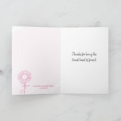 Danke, dass du der wahrste Freund bist Karte (Innenseite)