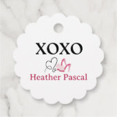 Danke, dass du dich mit uns Party erwischt hast Geschenkanhänger (Rückseite)