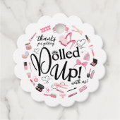 Danke, dass du dich mit uns Party erwischt hast Geschenkanhänger (Vorderseite)