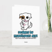 Danke, dass du dich um die Katzen-Karte kümmerst Dankeskarte (Rückseite)