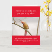 Danke, dass du dich um meine Mama Nurse gekümmert  Karte (Gelbe Blume)