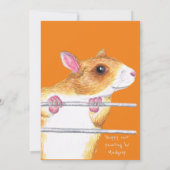 Danke, dass du dich um meine Ratte-Karte gekümmert Dankeskarte (Rückseite)