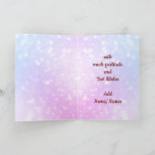 Danke, dass du dich um meine Tochterkarte kümmert Dankeskarte (Innenseite)