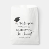 Danke, dass du die Abschlussfeier so süß gemacht h Geschenktütchen (Vorderseite)