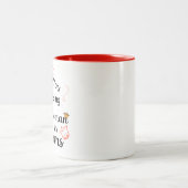 Danke, dass du die Frau meiner Träume großgezogen Zweifarbige Tasse (Mittel)