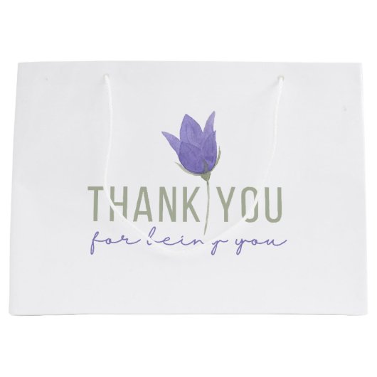 Danke, dass du die Geschenktasche warst Große Geschenktüte (Vorderseite)