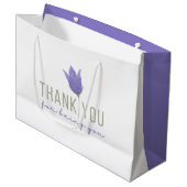 Danke, dass du die Geschenktasche warst Große Geschenktüte (Vorderseite Schrägansicht)