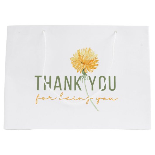 Danke, dass du die Geschenktasche warst Große Geschenktüte (Vorderseite)