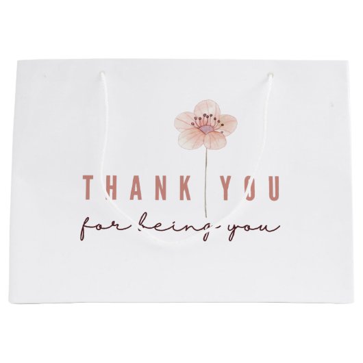 Danke, dass du die Geschenktasche warst Große Geschenktüte (Vorderseite)