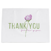 Danke, dass du die Geschenktasche warst Große Geschenktüte (Vorderseite)