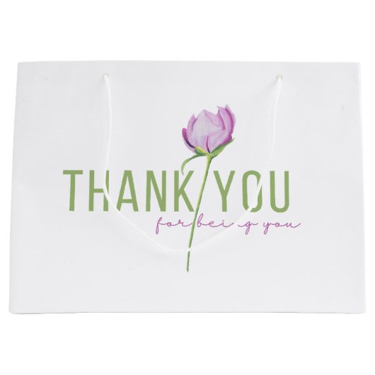 Danke, dass du die Geschenktasche warst Große Geschenktüte (Vorderseite)