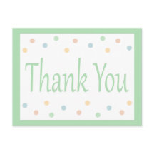 Danke, dass du die grünen und weißen Polka-Punkte