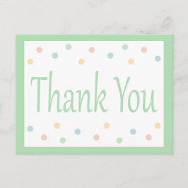 Danke, dass du die grünen und weißen Polka-Punkte  Postkarte
