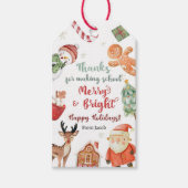 Danke, dass du die Schule fröhlich und hell gemach Geschenkanhänger (Vorderseite)