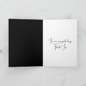 Danke, dass du die schwarze Katze leuchtest Karte (Innenseite)