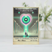 💌 "Danke, dass du diesen Traum geteilt hast" Weir Dankeskarte (Stehend Vorderseite)