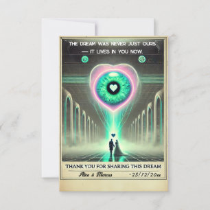 💌 "Danke, dass du diesen Traum geteilt hast" Weir Dankeskarte