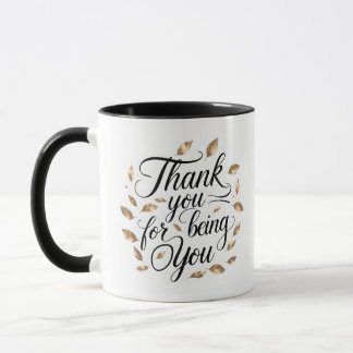 Danke, dass du du bist | Blumenkranz-Tasse Tasse