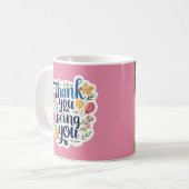 Danke, dass du du bist Foto-Tasse Kaffeetasse (Vorderseite Links)