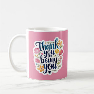 Danke, dass du du bist Foto-Tasse Kaffeetasse