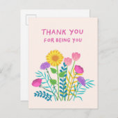 Danke, dass du du bist postkarte (Vorne/Hinten)