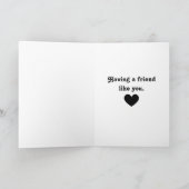 Danke, dass du ein Freund bist Karte (Innenseite)