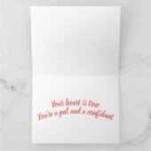 Danke, dass du ein Freund bist Karte (Innenseite)