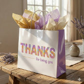 Danke, dass du ein Geschenk gemacht hast Große Geschenktüte