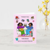 Danke, dass du ein guter Freund bist Karte (Gelbe Blume)