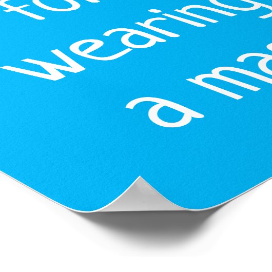 Danke, dass du ein Maskenposter getragen hast Poster (Ecke)