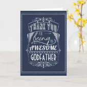 Danke, dass du ein Phantastischer Pate bist Karte (Gelbe Blume)