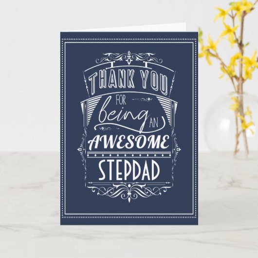 Danke, dass du ein Phantastischer Stepdad bist Karte (Gelbe Blume)
