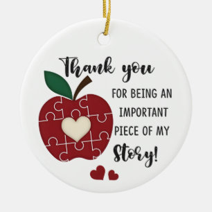 Danke, dass du ein so wichtiger Teil meines bist  Keramik Ornament