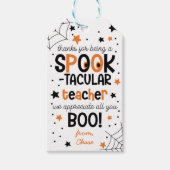 Danke, dass du ein Spooktacular Lehrer halloween b Geschenkanhänger (Vorderseite)