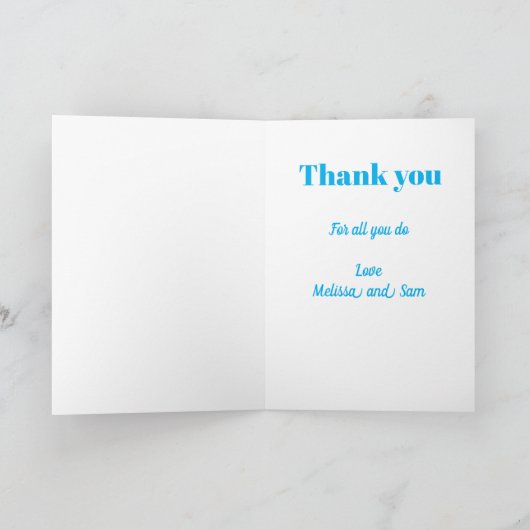 Danke, dass du ein Stepdad bist, der Zitate hat Karte (Innenseite)