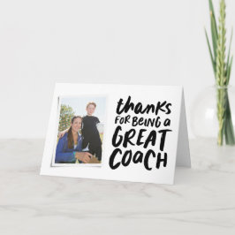 Danke, dass du ein toller Coach ein Foto bist Karte