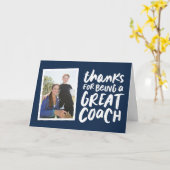 Danke, dass du ein toller Coach ein Foto bist Karte (Gelbe Blume)