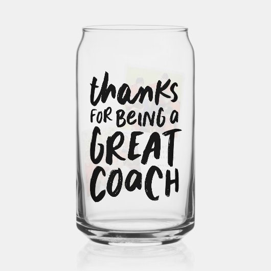 Danke, dass du ein toller Coach zwei Foto bist Dosenglas (Vorderseite)