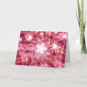 Danke, dass du eine Star-Wertungskarte bist Dankeskarte