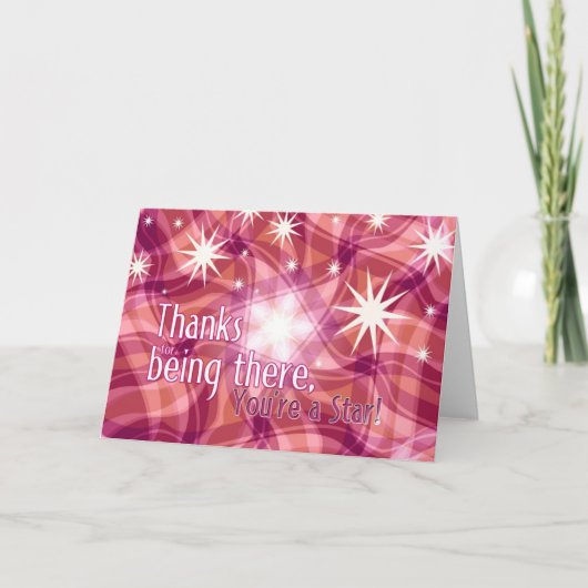 Danke, dass du eine Star-Wertungskarte bist Dankeskarte (Vorderseite)