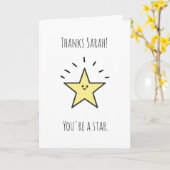 Danke, dass du eine Sternkarte bist Karte (Gelbe Blume)